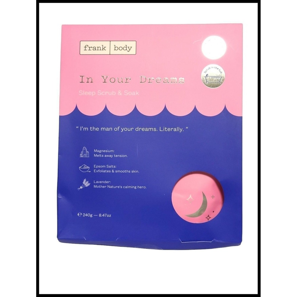 Frank Body In Your Dreams Sleep Scrub & Soak Salts 8.47 oz / 240 g Full Size